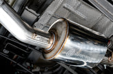 AWE Tread Edition Catback Dual Exhaust for Jeep JT 3.6L - Diamond Black Tips - Close Up